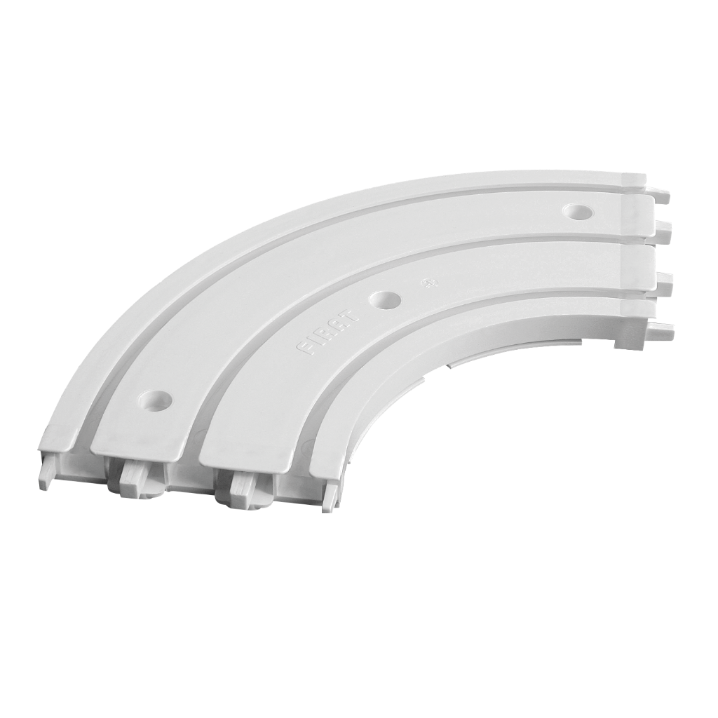 Üç Kanallı 90 Derece PVC Perde Ray Dönüşü -DKR390