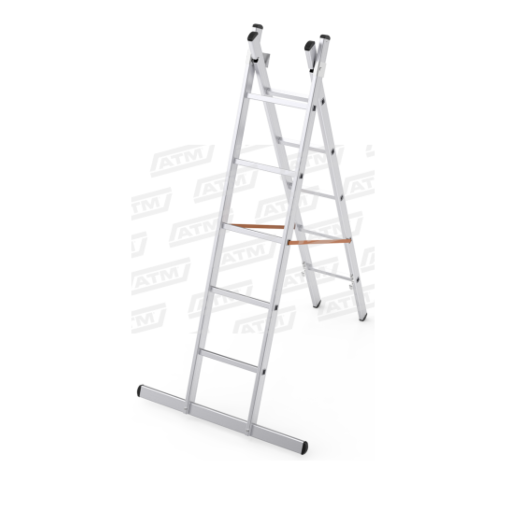 2 METRE İki Parçalı A Tipi Sürgülü Alüminyum Merdiven (80X25) -ATPM-017-01